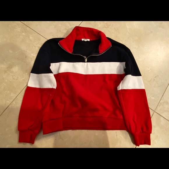 Tricolour Garage Quarter-zip Sweatshirt - Picture 3 of 4